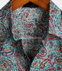 Vintage 70s Cotton Paisley Shirt for Men