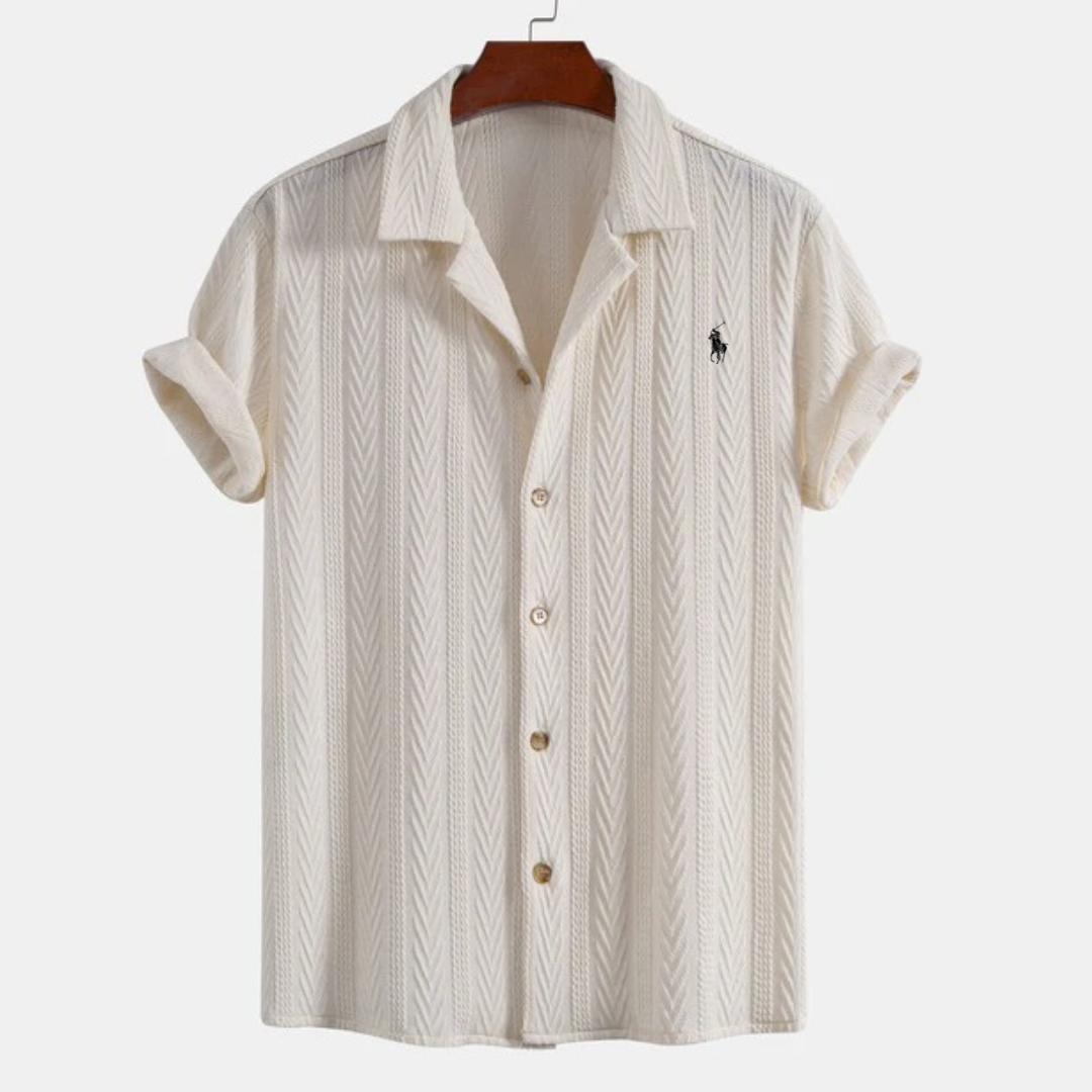Ralph Lauren™ Jacquard Cuban Shirt & Textured Shorts