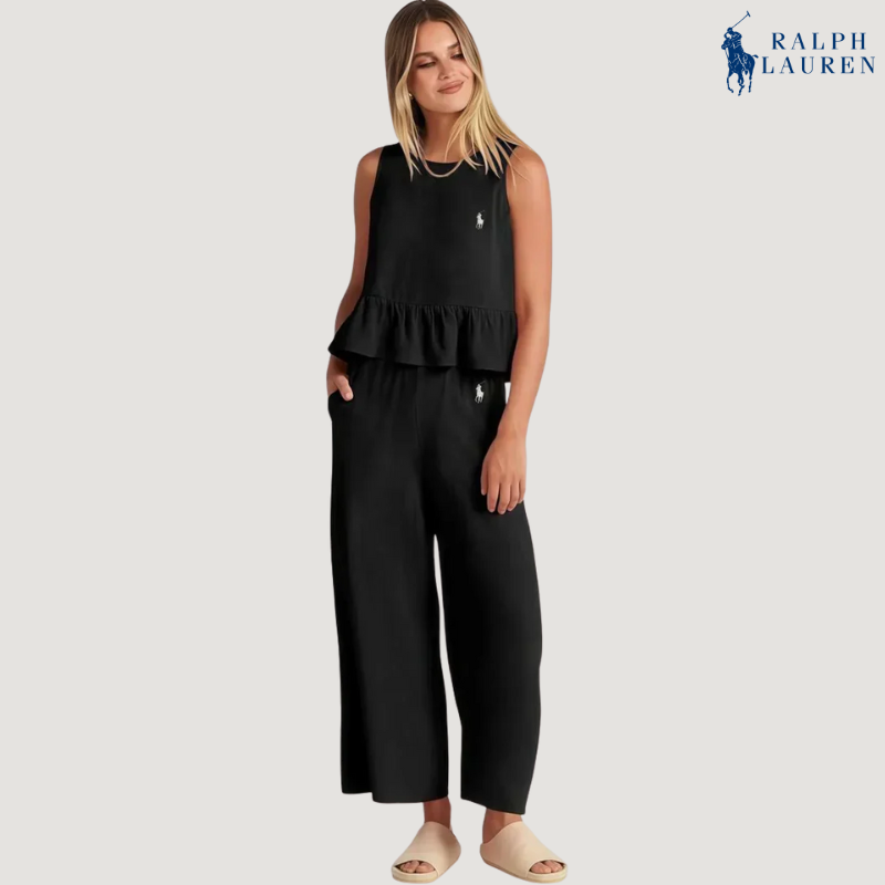 R. Ꮮаᴜгеn Ruffle Strap Two-Piece Set + Free Sun Hat – Buy 1, Get 2