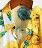 Men's Short Sleeve Hawaiian Shirt with Sunflower Print