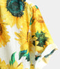 Men's Short Sleeve Hawaiian Shirt with Sunflower Print