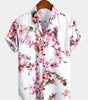 men's pure cotton Hawaiian holiday print shirt