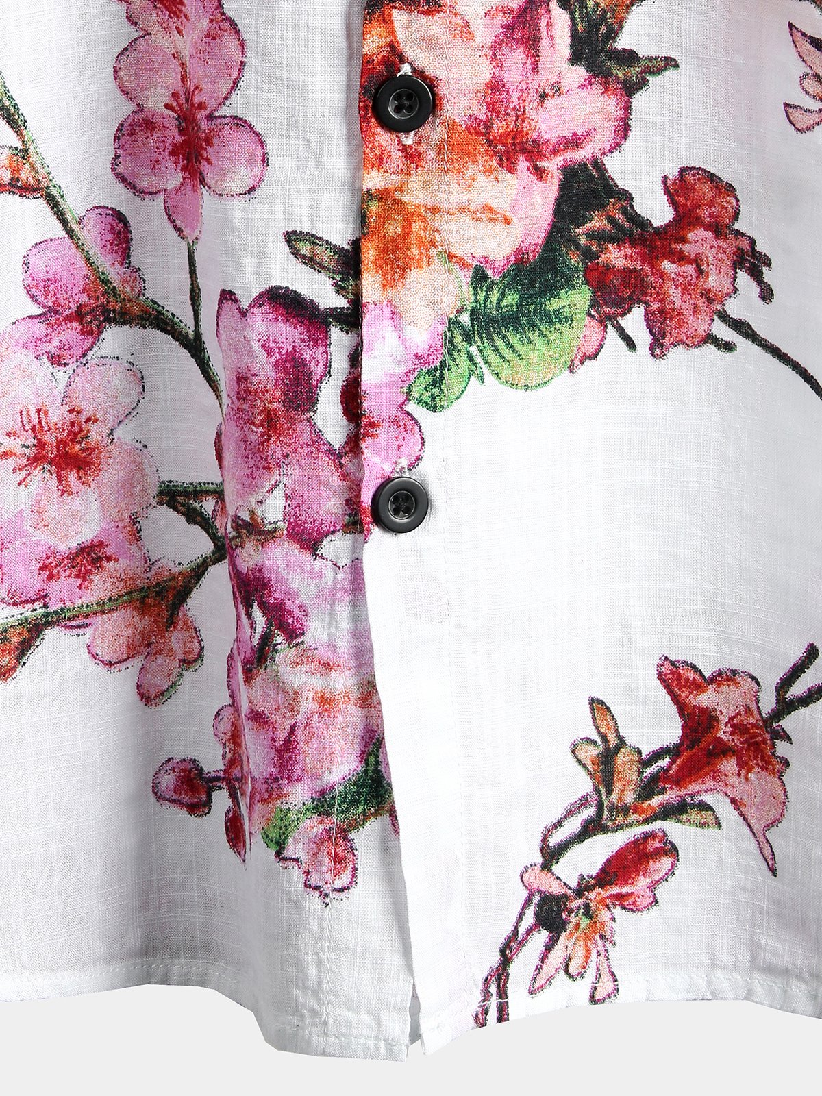 men's pure cotton Hawaiian holiday print shirt
