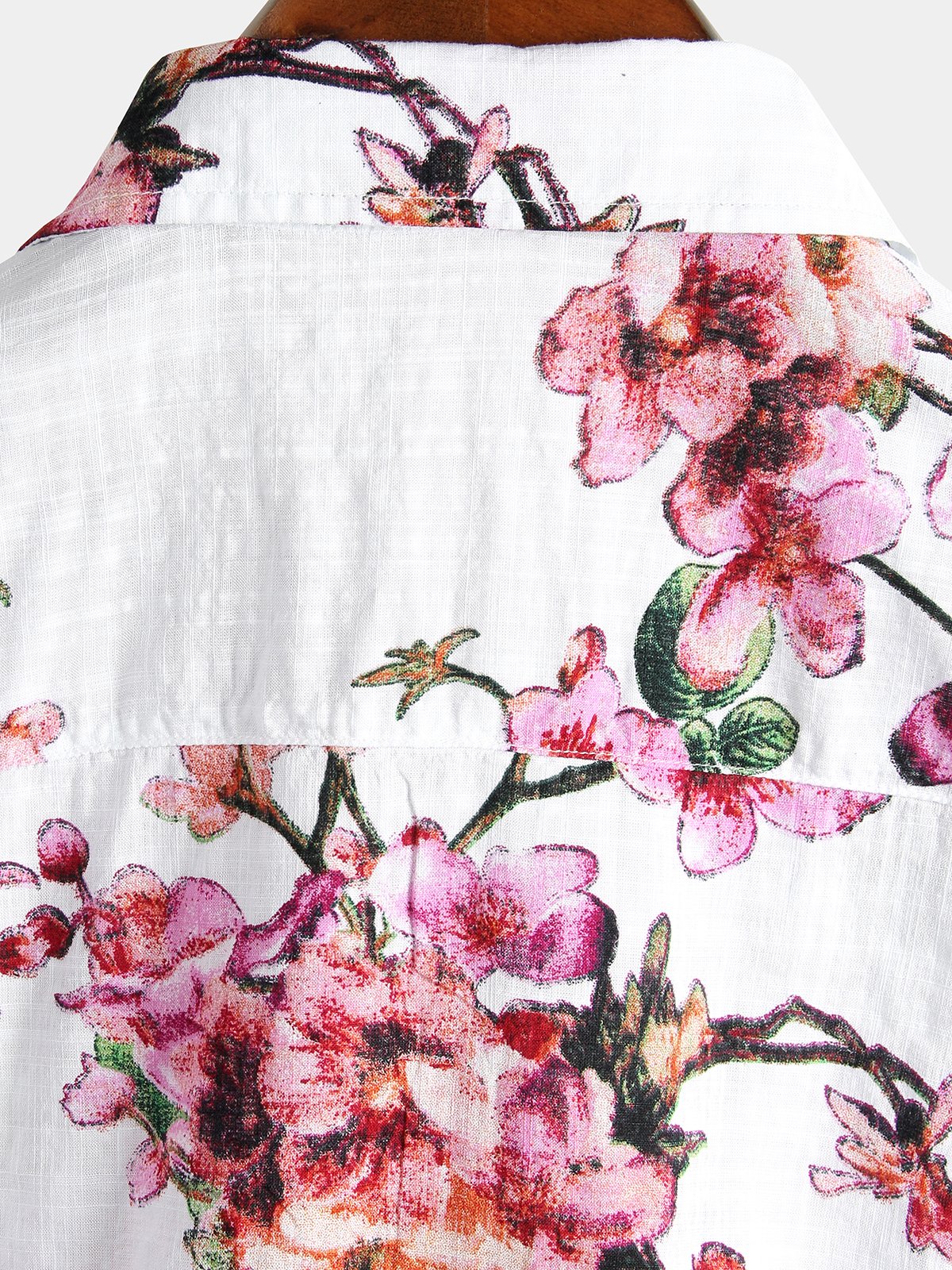 men's pure cotton Hawaiian holiday print shirt