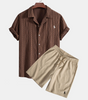 Ralph Lauren™ Jacquard Cuban Shirt & Textured Shorts