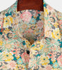 Men's Short-Sleeved Floral Cotton Shirt
