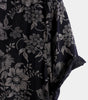 Navy Blue Hawaiian Short-Sleeve Shirt with Floral Print for Men