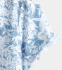 Men's Blue Short-Sleeved Button-Up Hawaiian Shirt