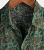 Vintage Short-Sleeved Button-Up Shirt for Men Retro 70s Paisley Pattern