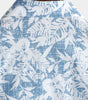 Men's Blue Short-Sleeved Button-Up Hawaiian Shirt