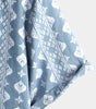 Vintage Blue Retro Button-Up Short Sleeve Cotton Shirt for Men