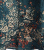 Men's Retro Floral Short-Sleeve Button-Up Cotton Shirt