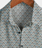 Casual Vintage Geometric Short-Sleeved Button-Up Shirt for Men
