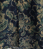 Men's Short Sleeve Green Cotton Shirt, Casual, Vintage, Floral Buttons, Holiday