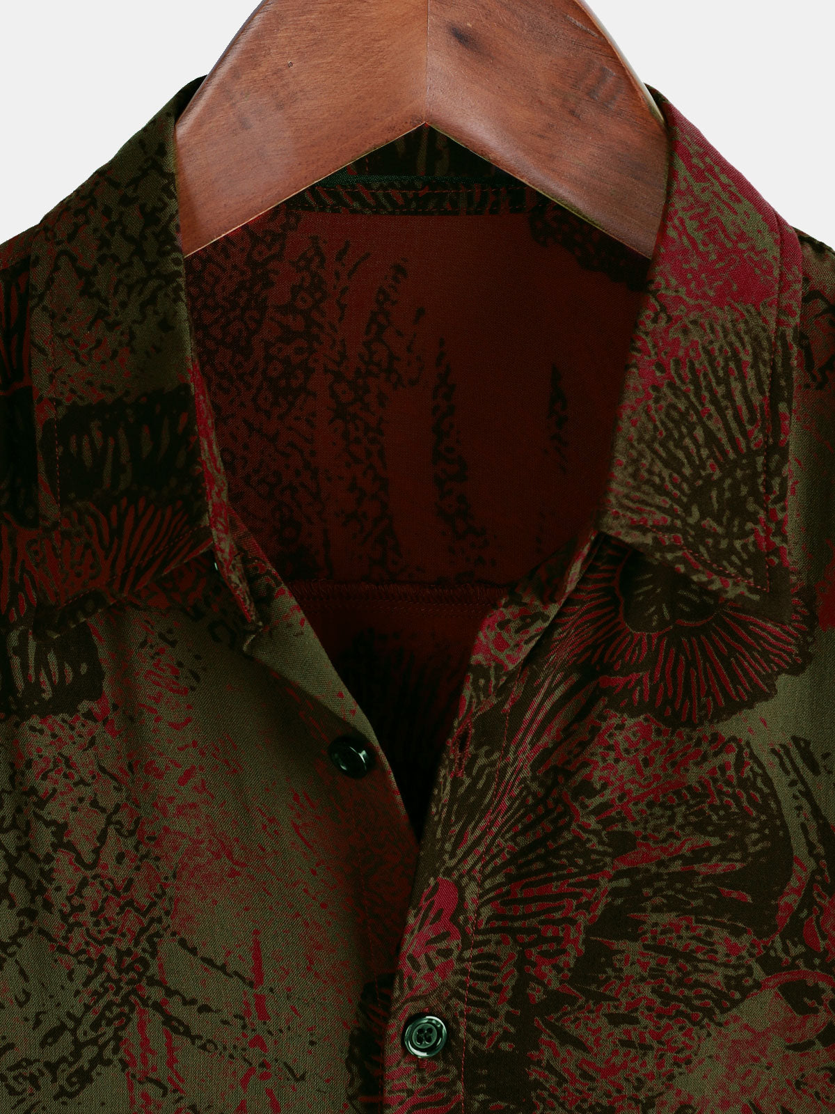 Casual Short Sleeve Button-Up Retro Floral Shirt for Men
