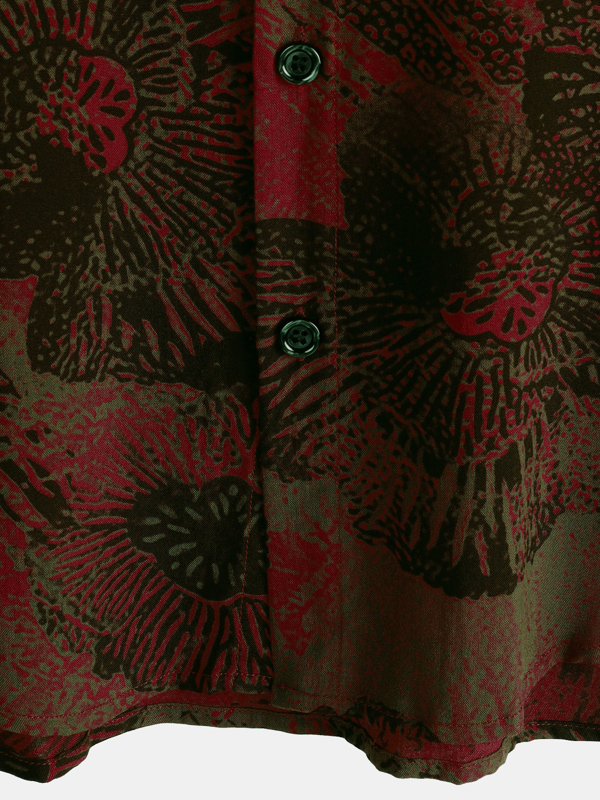 Casual Short Sleeve Button-Up Retro Floral Shirt for Men