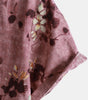 Men's Vintage Floral Short Sleeve Breathable Cotton Button-Up Shirt