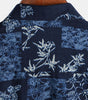 Men's Retro Navy Blue Floral Print Short Sleeve Summer Shirt