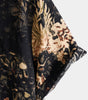 Men's Short-Sleeved Button-Up Shirt with Retro Floral Print