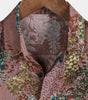 Men's Short Sleeve Summer Rayon Shirt with Retro Print