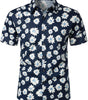 Men's pure cotton shirt with Hawaiian holiday print