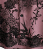 Men's Summer Hawaiian Bamboo Floral Button-Up Short Sleeve Shirt in Pink