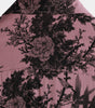 Men's Summer Hawaiian Bamboo Floral Button-Up Short Sleeve Shirt in Pink