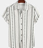 Men's Short Sleeve Retro Cotton Shirts