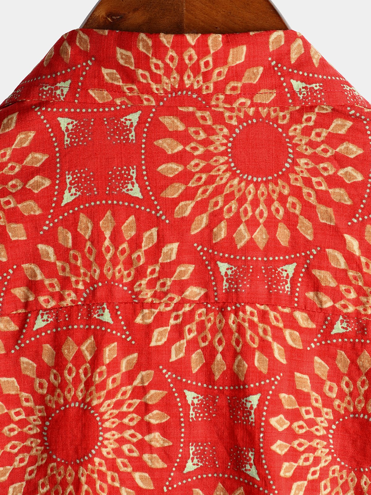 70s Vintage Disco Button-Up Short Sleeve Summer Shirt for Men