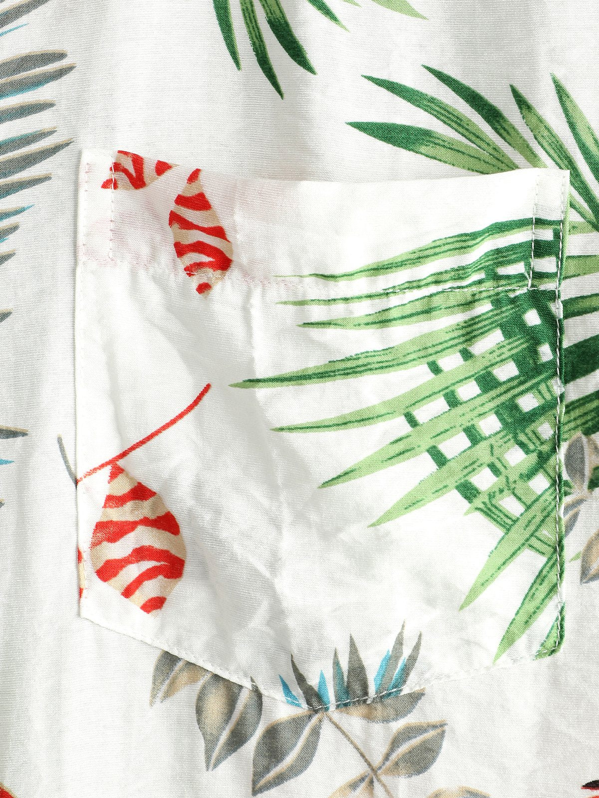 Men's pure cotton Hawaiian holiday print shirt
