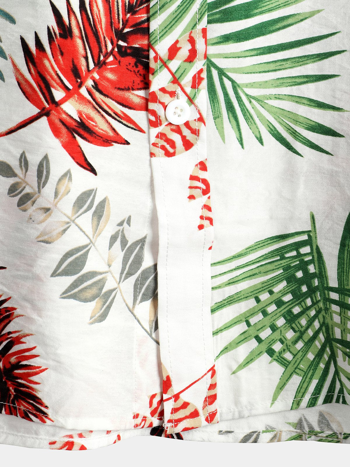 Men's pure cotton Hawaiian holiday print shirt