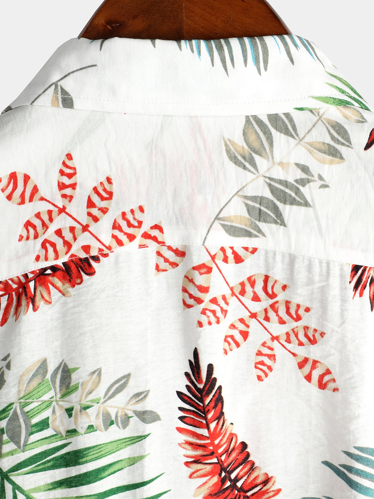 Men's pure cotton Hawaiian holiday print shirt