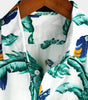 Men's pure cotton Hawaiian-style holiday print shirt