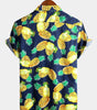 Short-Sleeved Pineapple Cotton Shirts for Men