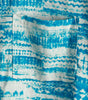 Men's Abstract Blue Watercolour Print Short Sleeve Shirt
