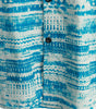 Men's Abstract Blue Watercolour Print Short Sleeve Shirt