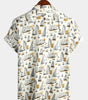 men's pure cotton shirt with Hawaiian holiday print
