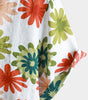 Short-Sleeved Button-Up Shirt with Floral Print for Men