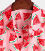 Men's Short Sleeve Cotton Hawaiian Watermelon Summer Shirt