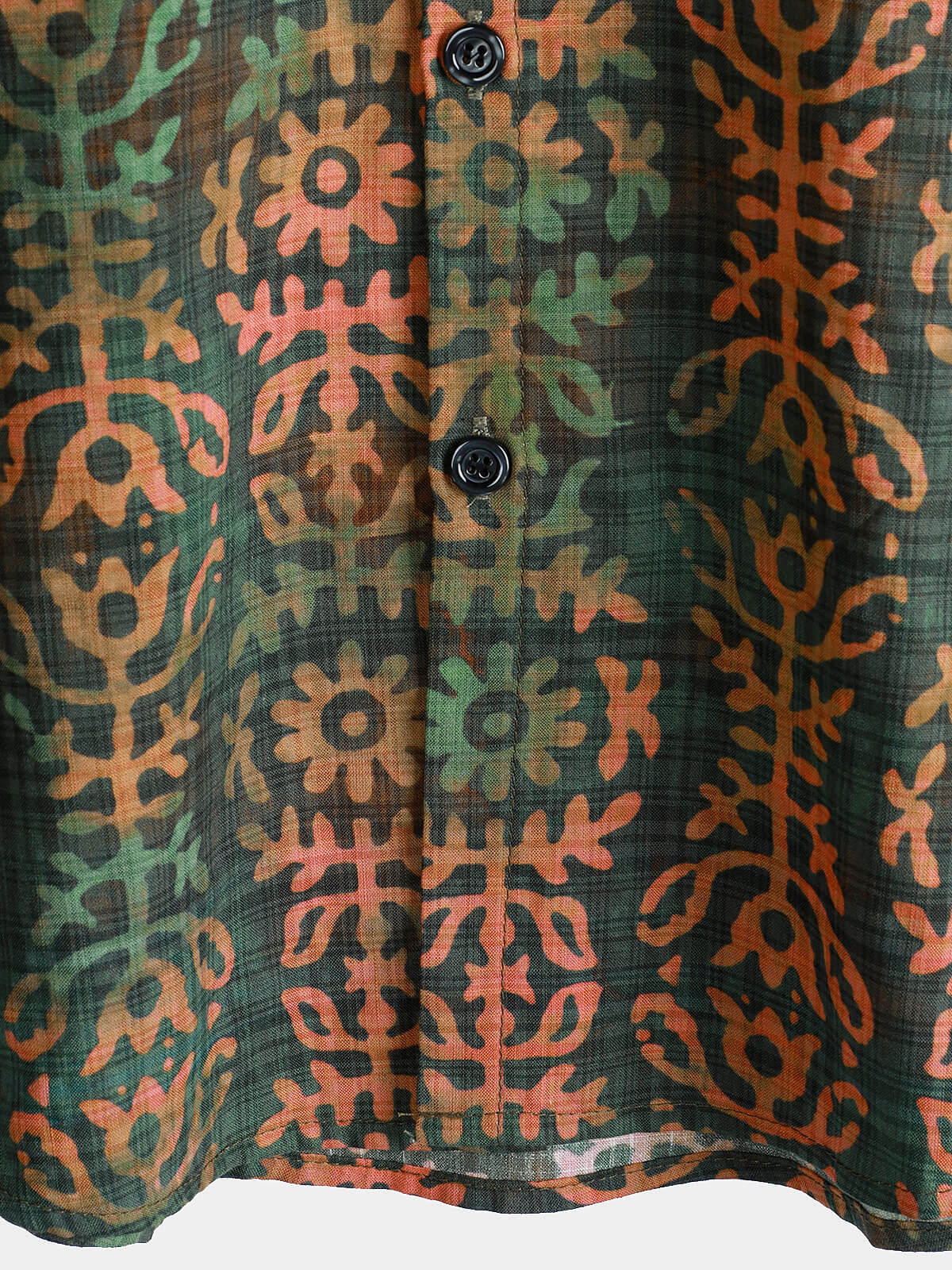 Men's Short Sleeve Summer Shirt, Retro Print, Holiday Style