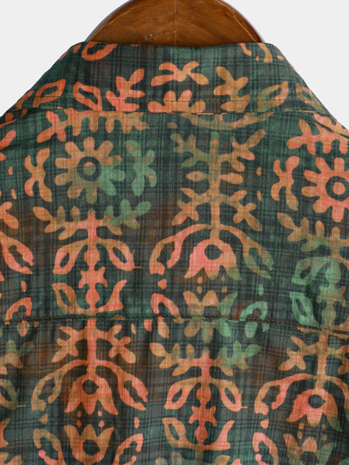 Men's Short Sleeve Summer Shirt, Retro Print, Holiday Style