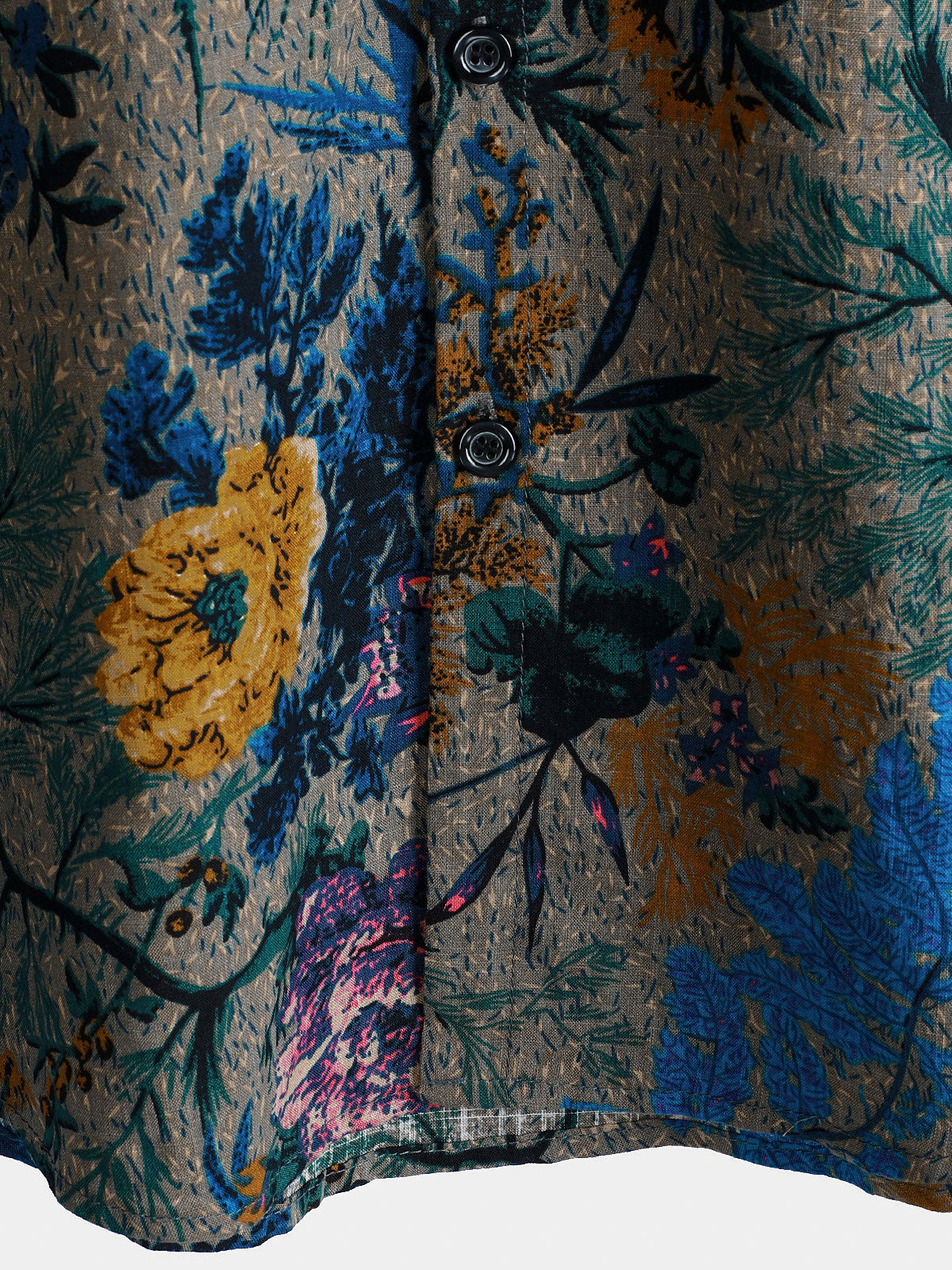 Men's Retro Floral Pattern Breathable Short Sleeve Shirt