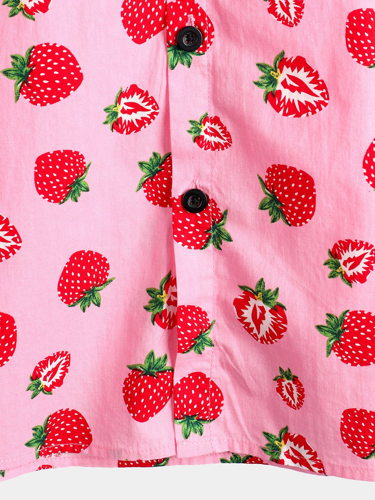 Short-Sleeved Floral Cotton Shirt for Men