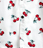 Tropical Hawaiian Beach Shirt in Cherry Floral Print for Men