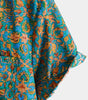 Short-Sleeved Button-Up Shirt for Men, Retro Abstract Style