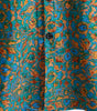 Short-Sleeved Button-Up Shirt for Men, Retro Abstract Style