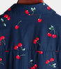 Men's Cherry Floral Print Tropical Cotton Beach Shirt
