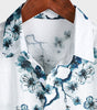 Blossom Summer Short Sleeve Button-Up Shirt for Men