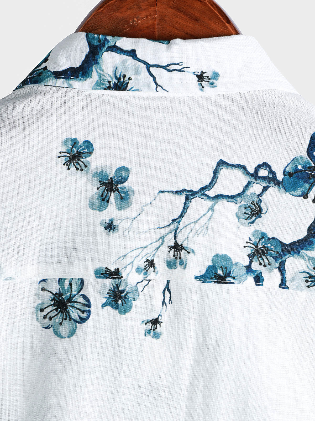 Blossom Summer Short Sleeve Button-Up Shirt for Men