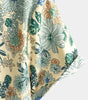 Men's Short Sleeve Vintage Green Floral Print Casual Button-Up Shirt Cool Beach